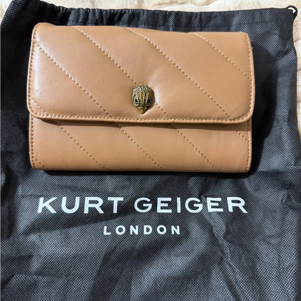 Kurt Geiger Camel Quilted Wallet - Picture 1 of 3